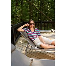 DG2 by Diane Gilman SoftEase V-Neck Pointelle Top