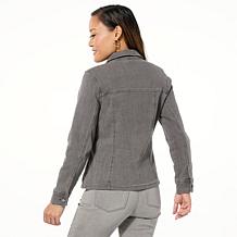 DG2 by Diane Gilman Starlight Stretch Denim Seamed Jacket