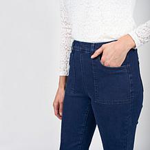 DG2 by Diane Gilman Stretch Denim Pull-On Patch Pocket Bootcut Jean