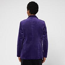 DG2 by Diane Gilman Stretch Velvet Blazer