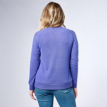 DG2 by Diane Gilman Studded Fairisle Pullover Sweater