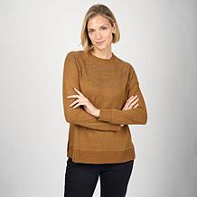 DG2 by Diane Gilman Studded Fairisle Pullover Sweater