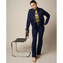 DG2 by Diane Gilman Virtual Stretch Denim Button Fly Bootcut Jean