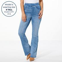 DG2 by Diane Gilman Virtual Stretch Denim Pull-On Flare Jean