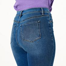 DG2 by Diane Gilman Virtual Stretch Embellished Kick Flare Crop Jean