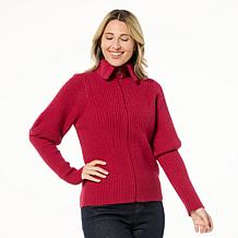 DG2 Reversible Puff Sleeve Sweater