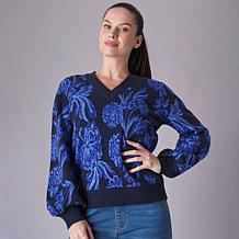 DG2 V-Neck Jacquard Pullover