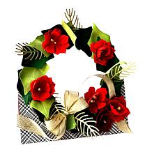 Diamond Press 12" Paper Wreath Stamp and Die Kit