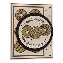 Diamond Press 3D Donut Box Stamp, Die & Stencil Kit