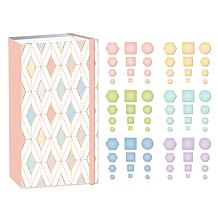 Diamond Press Basic Shapes Enamel Dots with Storage Binder