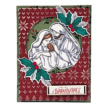 Diamond Press Christmas Reveal Stamp, Die and Stencil Set