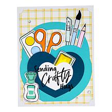 Diamond Press Crafty Hugs Stamp, Die and Stencil Kit