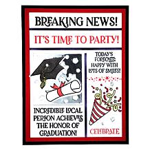 Diamond Press Exciting News Stamp, Die and Stencil Kit