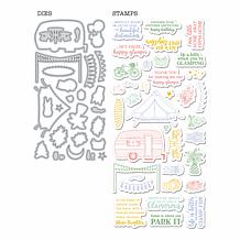 Diamond Press Happy Glamper Stamp & Die Kit