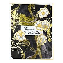 Diamond Press Heart Flowers Stamp and Die Pop-Up Card Kit