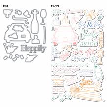Diamond Press Here Comes the Bride Stamp and Die Kit