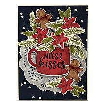 Diamond Press Holiday Mugs Stamp, Die and Stencil Set