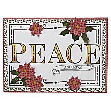 Diamond Press Holiday Words Stamp, Die and Stencil Kit