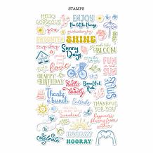 Diamond Press Large Format Icon and Sentiment Stamps - Set of 53