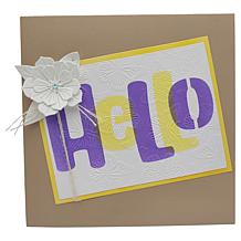 Diamond Press Layering Words Stamp and Stencil Kit