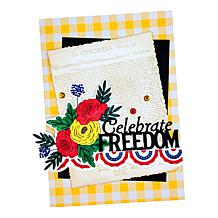 Diamond Press Mega Marker and Ink Kit with Navy Gingham Storage Bag AS