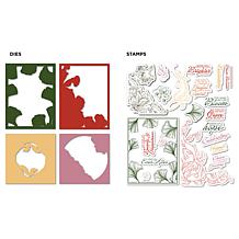 Diamond Press Nouveau Florals Stamp and Die Kit