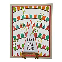 Diamond Press Pennant Stamp, Die & Stencil Kit