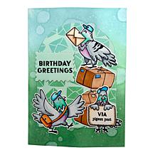 Diamond Press Pigeon Post Stamp, Die & Stencil Kit