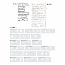 Diamond Press Say It All Stamp, Die and Stencil Kit