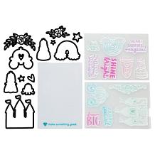 Diamond Press Stamp and Embossing Frames Card Making Kit