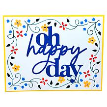 Diamond Press Slimline and A2 Flourish Border Stencil Kit Set of 12