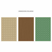 Diamond Press Textured 3D Embossing Folders - Set of 3
