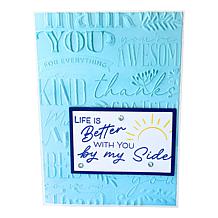 Diamond Press Thank You 3D Embossing Folders - Set of 3