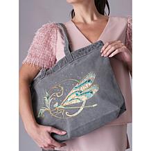 Diane Gilman Embroidered Tote