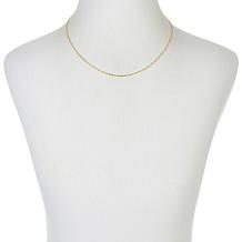 Dieci 18" 10K Gold Singapore Chain Necklace