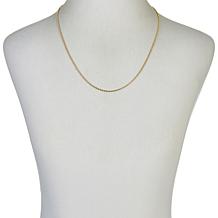 Dieci 24" 10K Gold 1.85mm Glitter Rope Chain Necklace