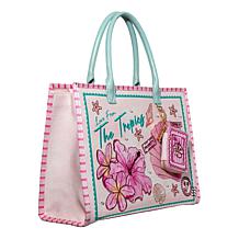 DiFerdinando Embroidered Love from the Tropics Tote Bag