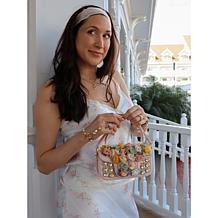 DiFerdinando Petal Paradise Floral Shoulder Bag