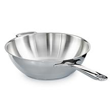 DiNA Helix 18/10 Stainless Steel 12" Wok 5.6qt.
