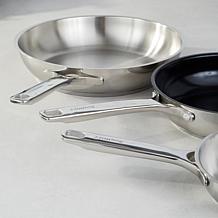 DiNA Helix 18/10 Stainless Steel 3pc Frying Pan Set