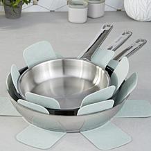 DiNA Helix 2pc 18/10 Stainless Steel Stir Fry Cookware Set