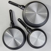 DiNA Helix 3pc Nonstick Ceramic Fry Pan Set