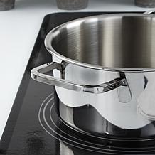 DiNA Helix Recycled 18/10 SS 8" Stockpot 2.2qt., Glass Lid