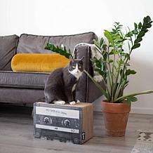 District 70 Mixtape Cardboard Cat Scratcher (Small) - Black