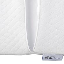 Doctor Pillow Half-Moon Memory Foam Lumbar Bolster Cushion