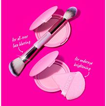 Doll 10 Doll Skin Pink Power Pressed Powder with Brush & Powder Puff