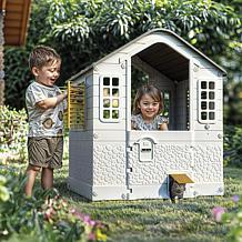 Dolu: Playhouse - White, Green, Yellow - Indoor & Outdoor Toy