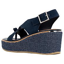 Donald Pliner Alanee Leather/Suede Wedge Sandal