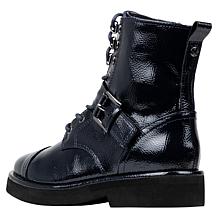 Donald Pliner Lowla Lace-Up Combat Boot with Zipper