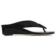 Donald Pliner Vylette Hooded Thong Mini Wedge Sandal